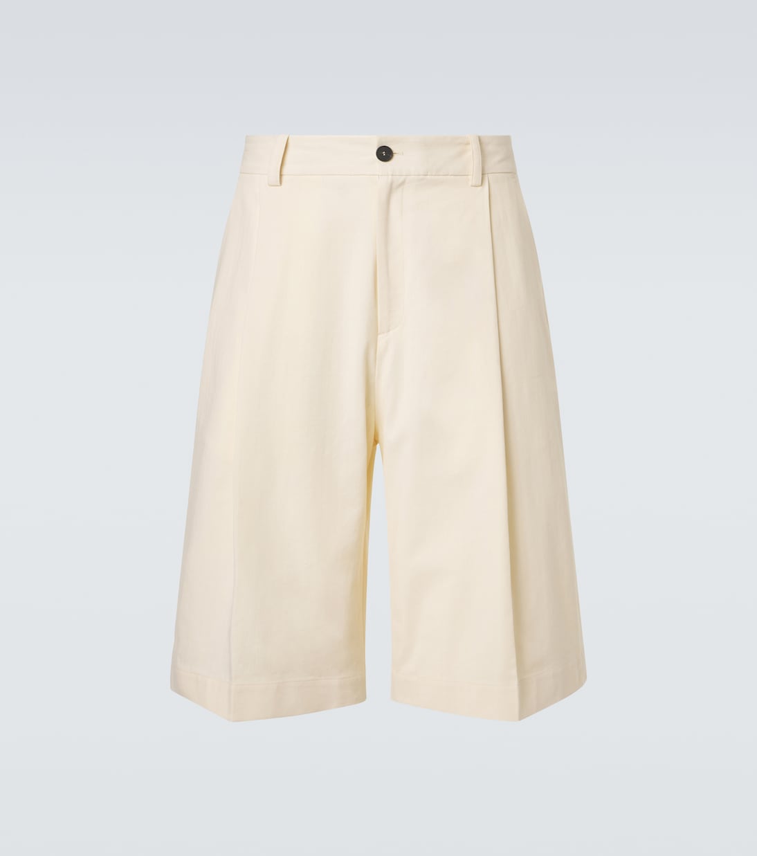 Bermuda-Shorts Fowld aus Baumwolle und Leinen | Studio Nicholson