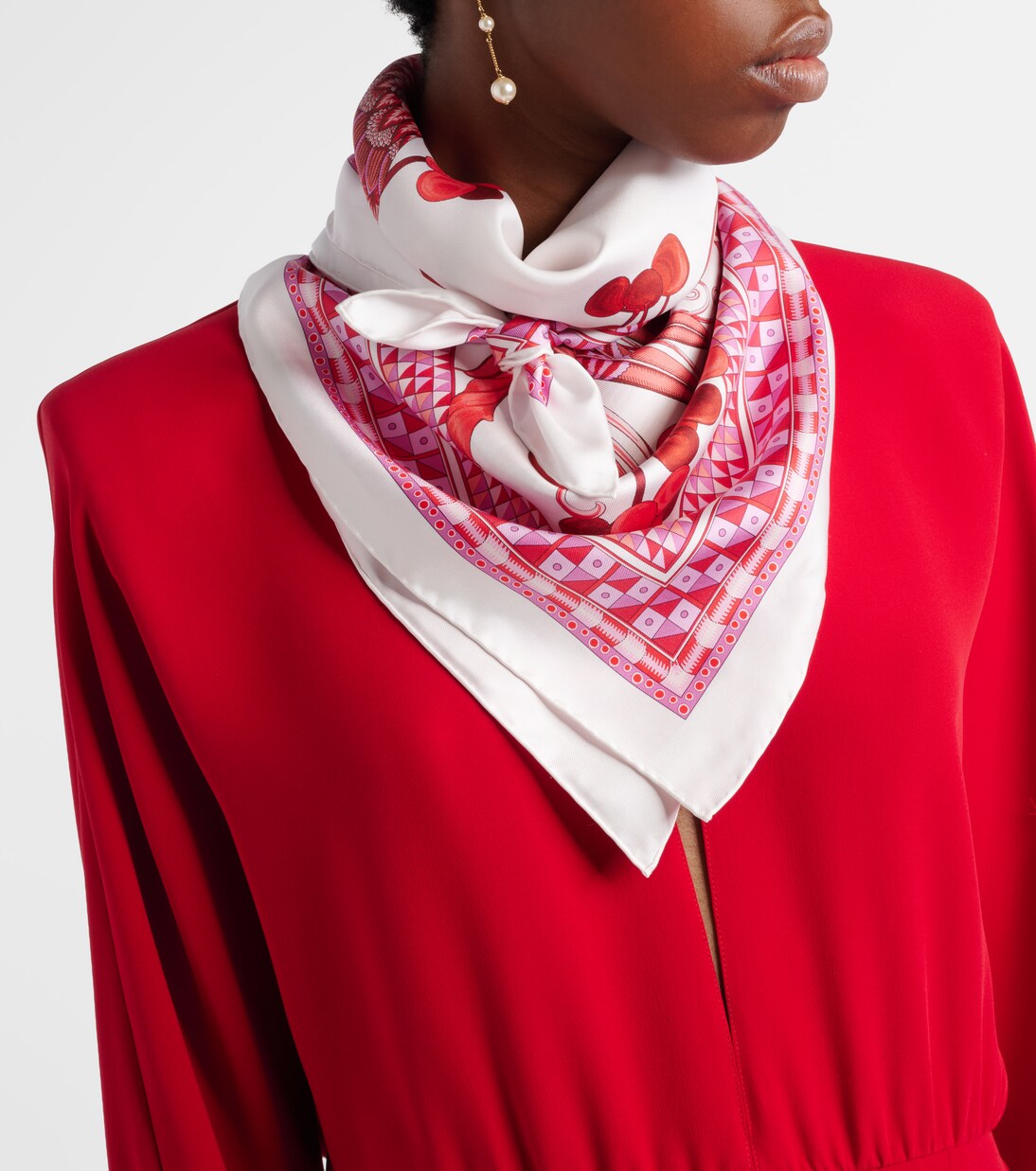 Printed silk scarf | Ferragamo