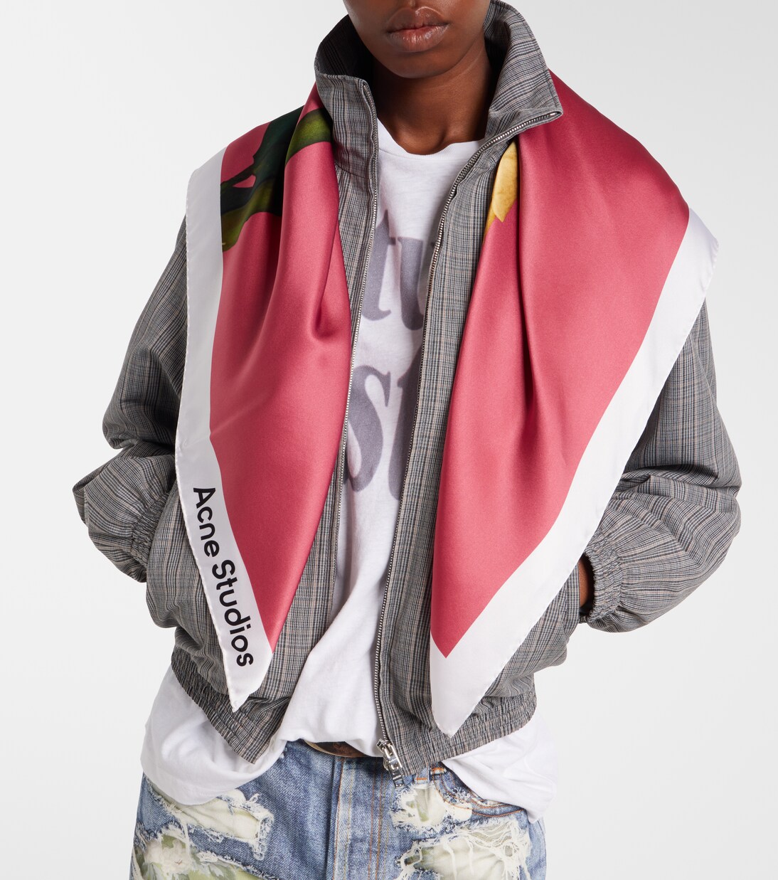 Tuch aus Seidensatin | Acne Studios