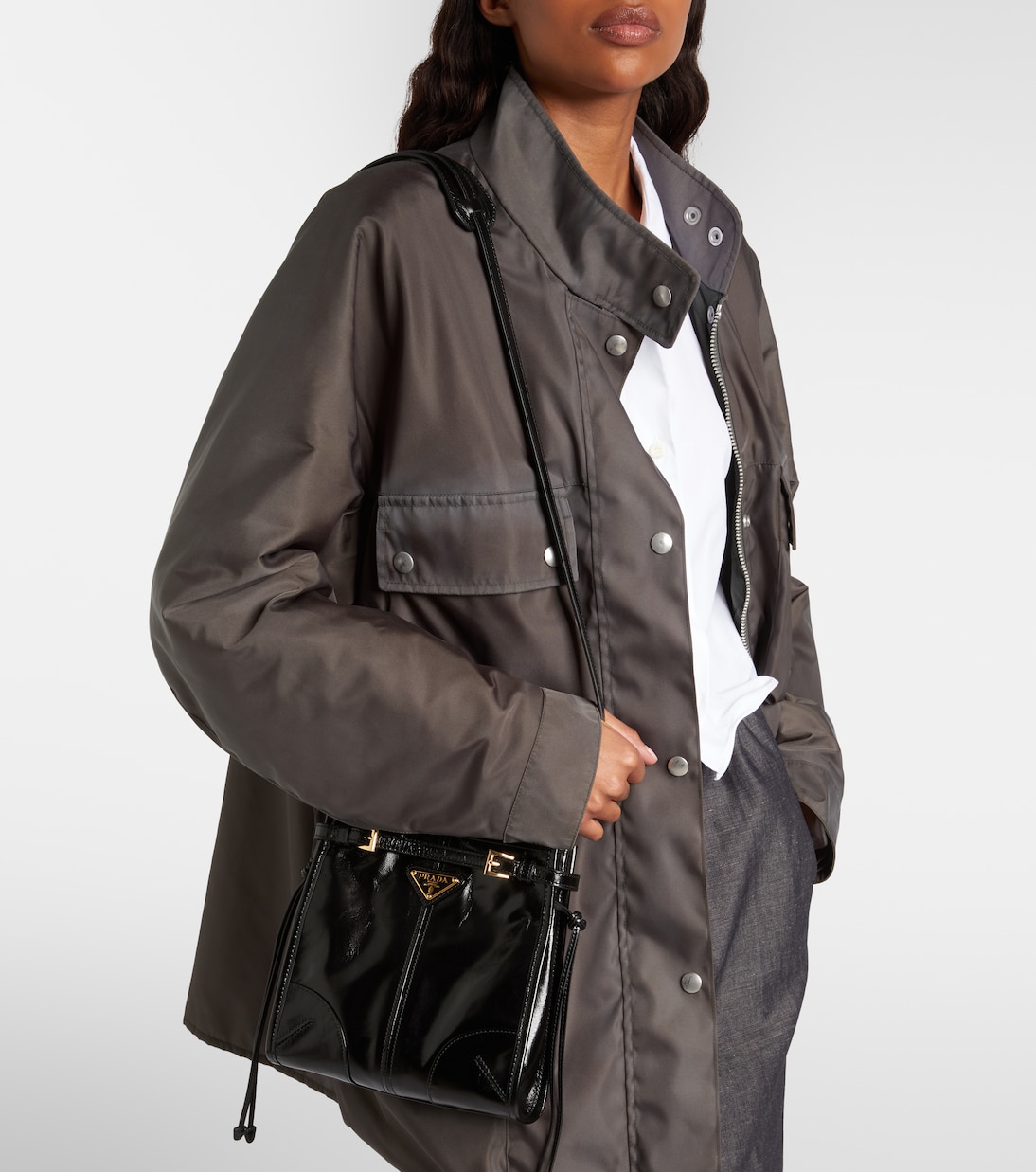 Prada Bonnie Mini leather shoulder bag | Prada