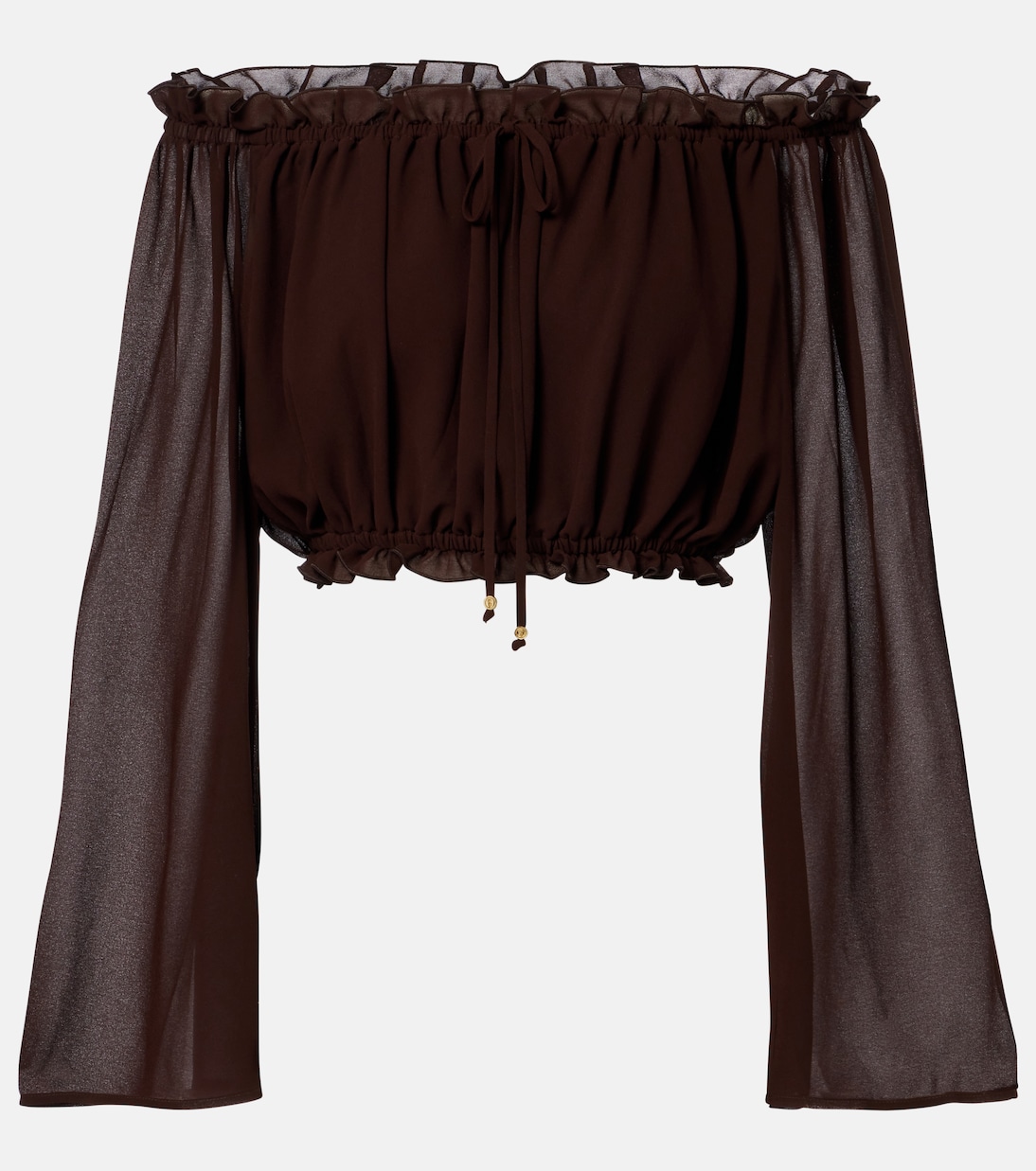 Ora off-shoulder crop top  | Bananhot