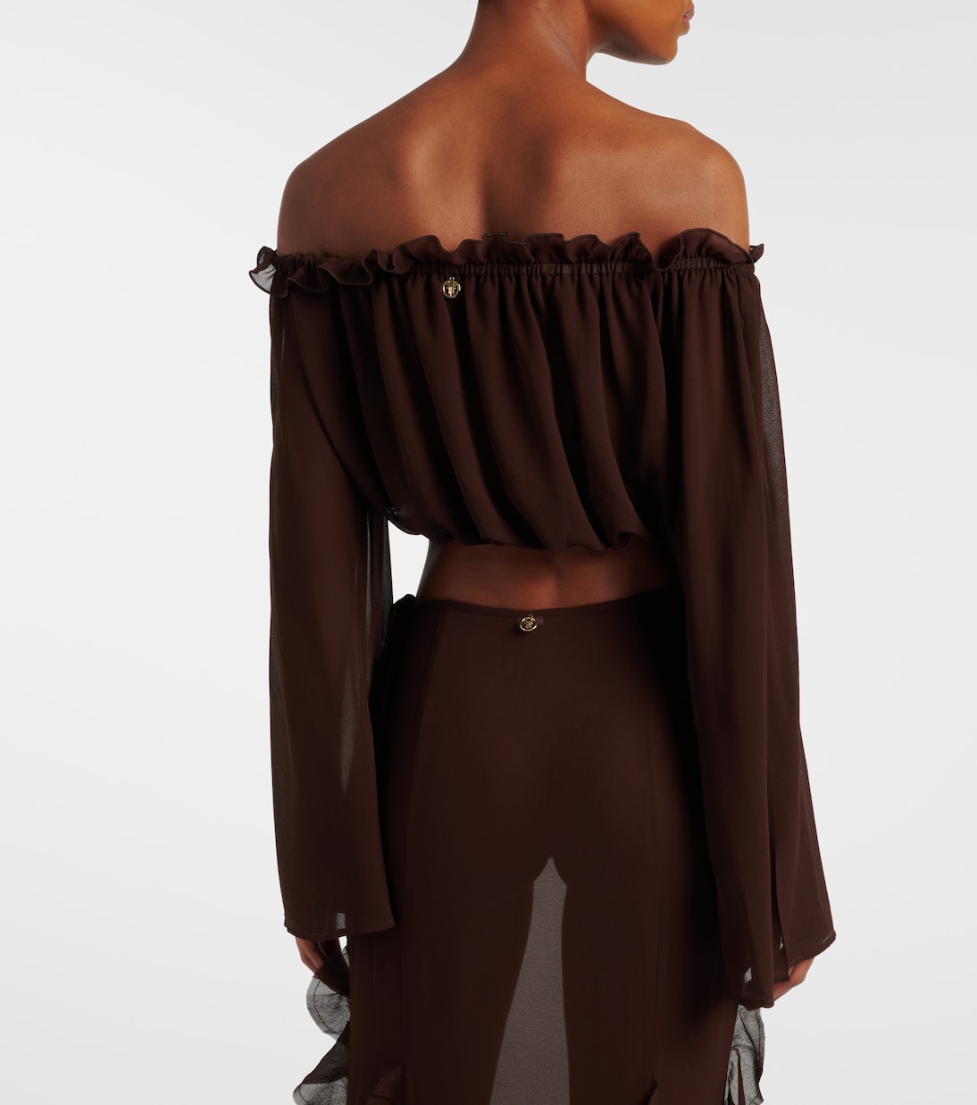 Ora off-shoulder crop top  | Bananhot