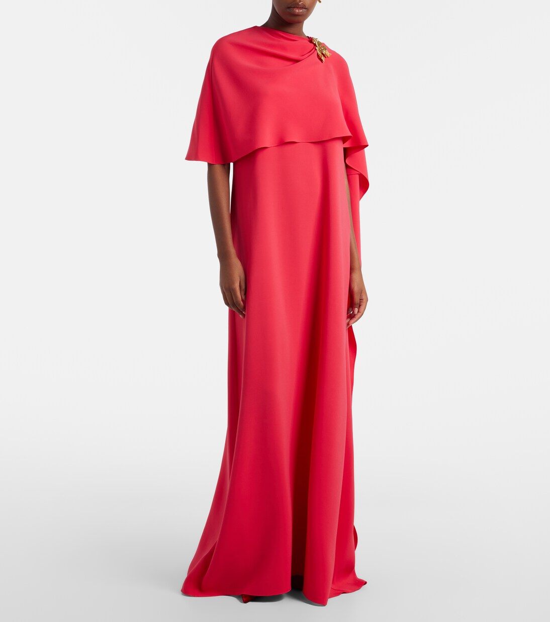 Embellished silk-blend georgette gown | Oscar de la Renta