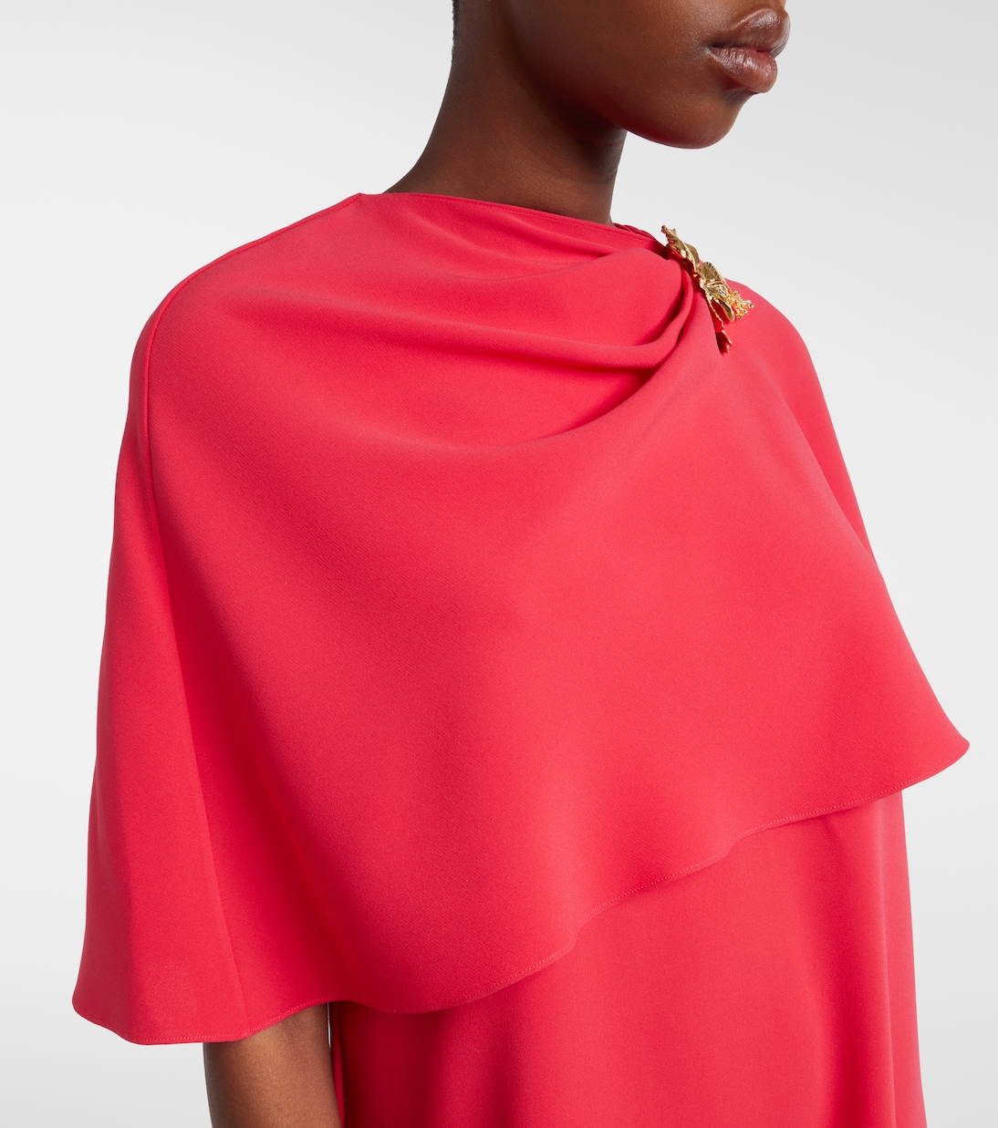 Embellished silk-blend georgette gown | Oscar de la Renta