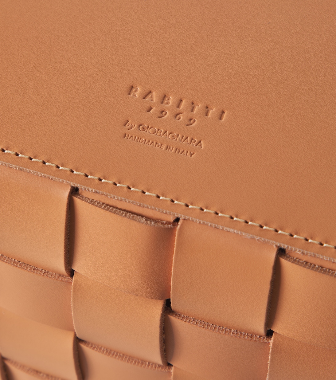 Mondina Small woven leather basket | Giobagnara