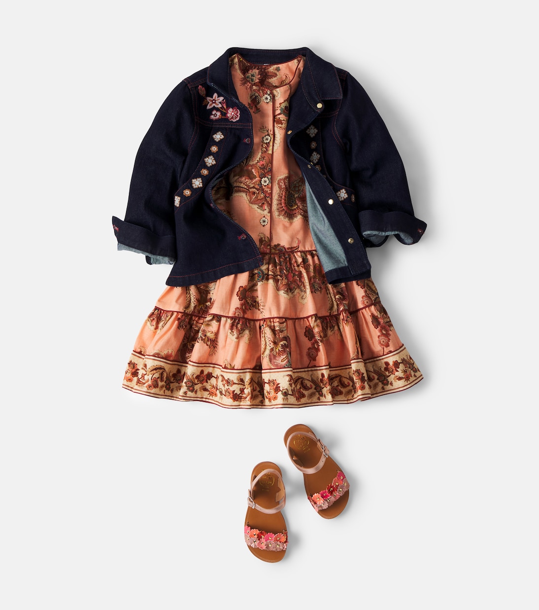 Aster floral cotton dress | Zimmermann Kids