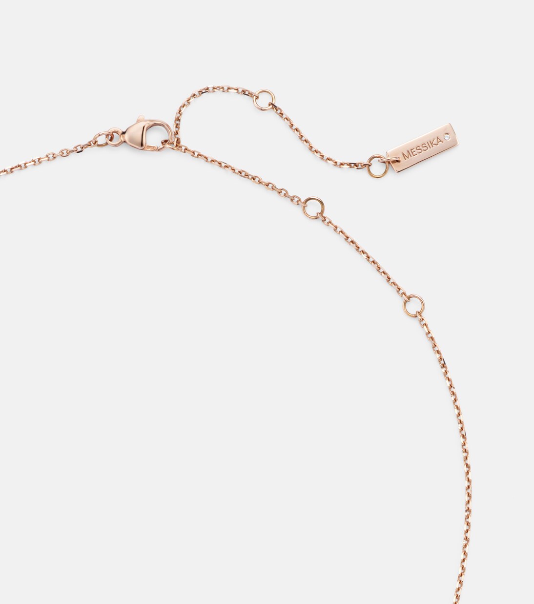 Baby Move 18kt rose gold necklace with diamonds | Messika