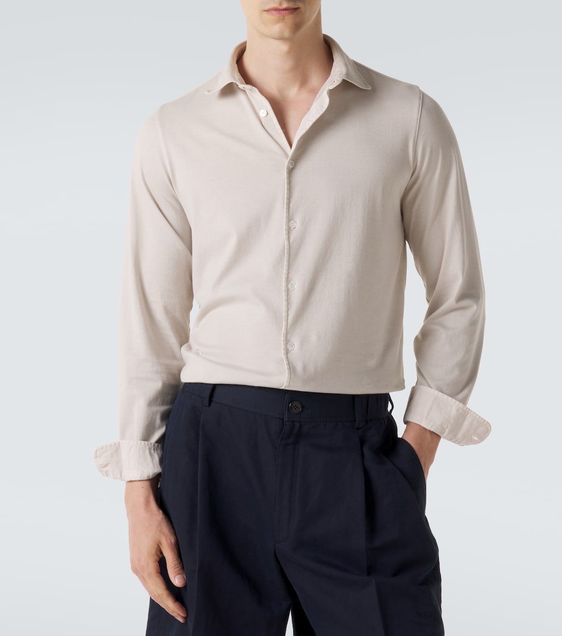 Cotton jersey shirt | Fedeli