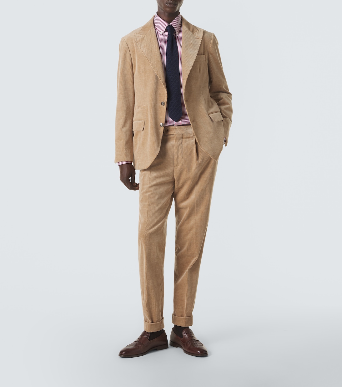 Striped cotton poplin shirt | Brunello Cucinelli
