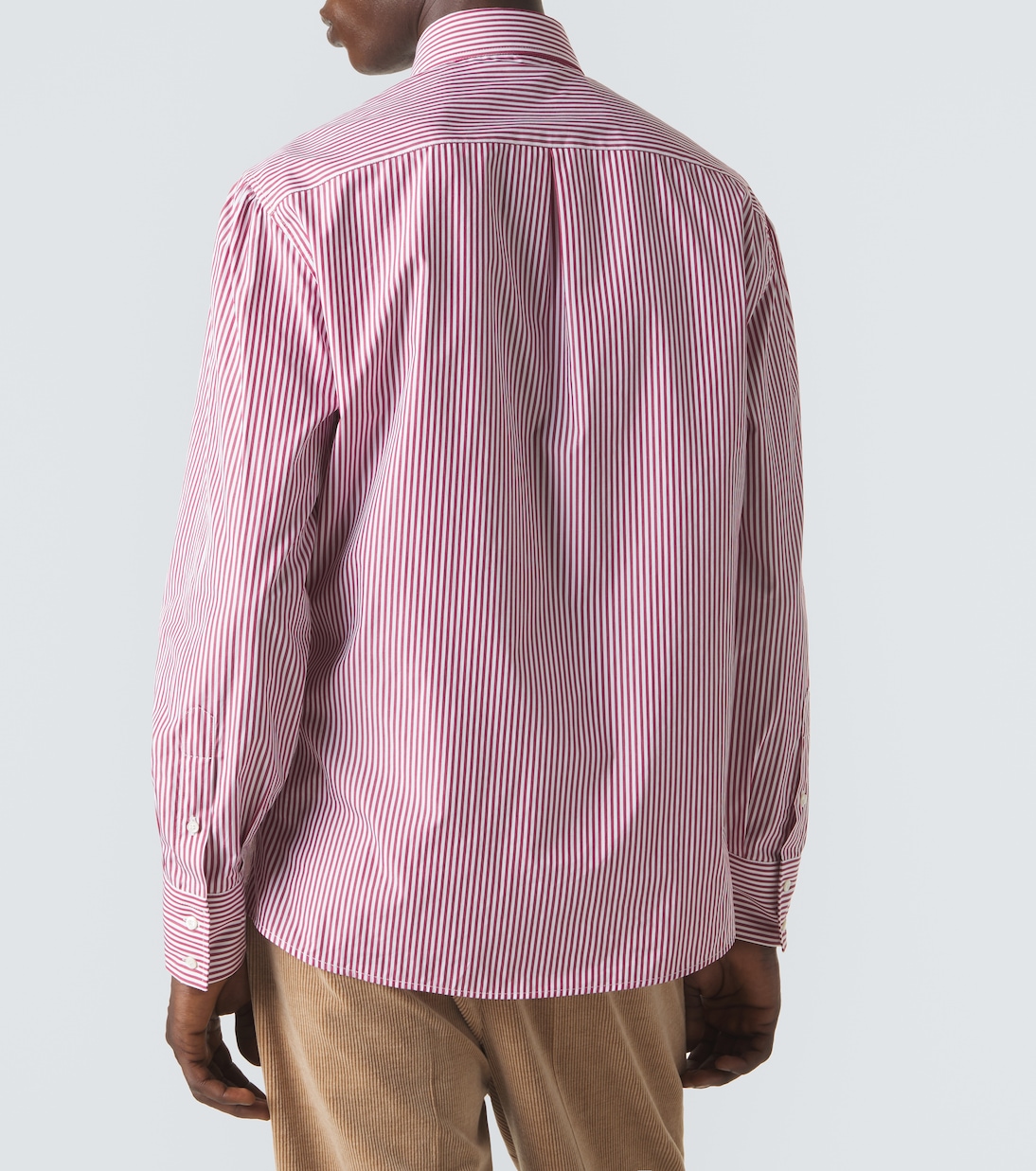 Striped cotton poplin shirt | Brunello Cucinelli