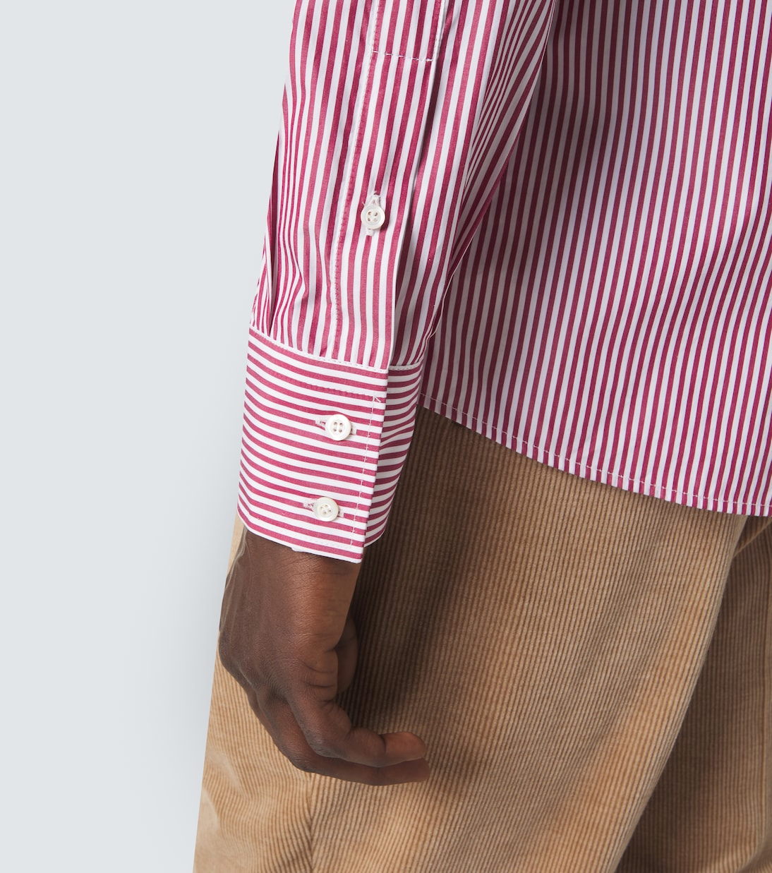 Striped cotton poplin shirt | Brunello Cucinelli