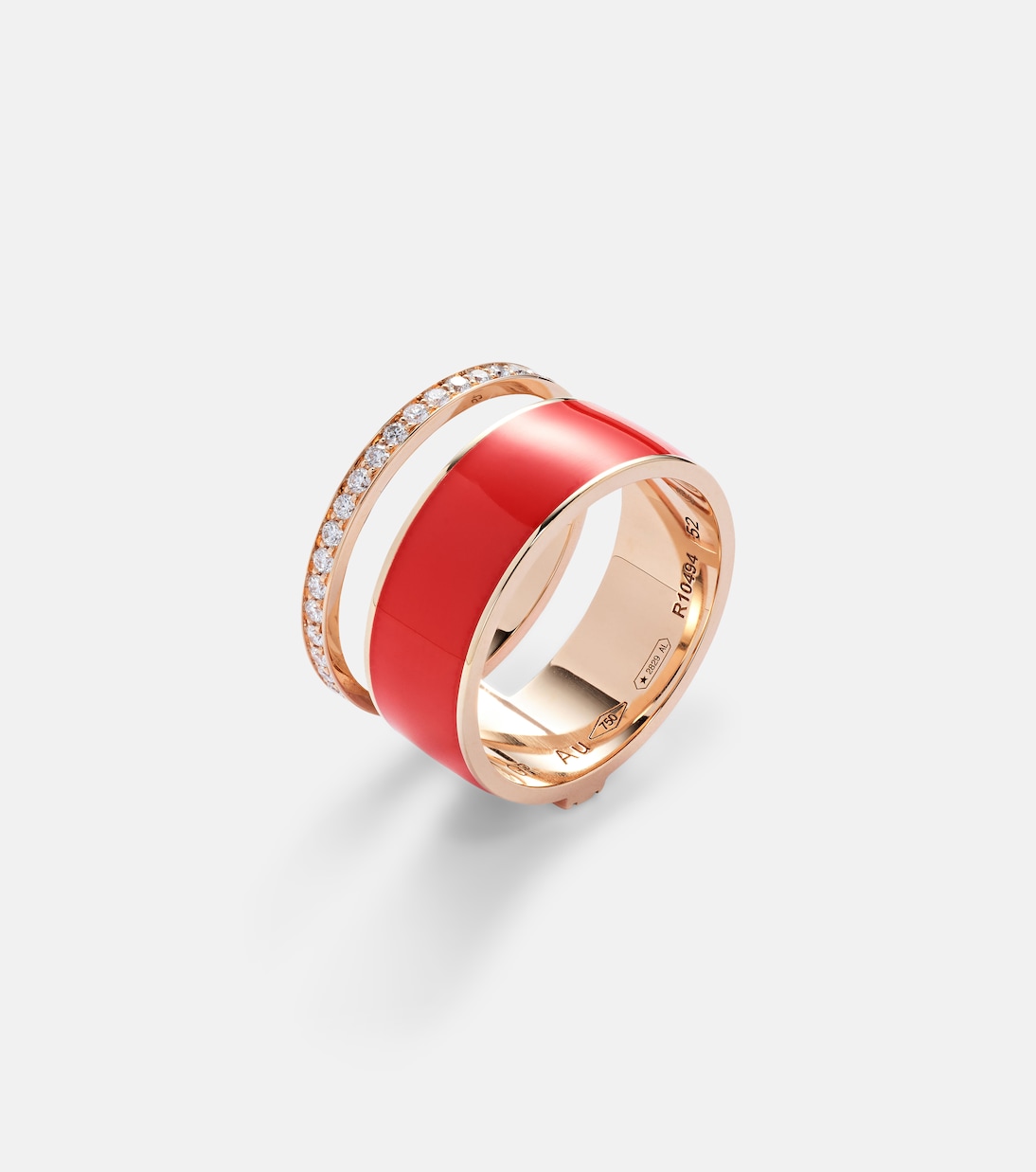 Anillo Berbere Chromatic de oro rosa con diamantes | Repossi