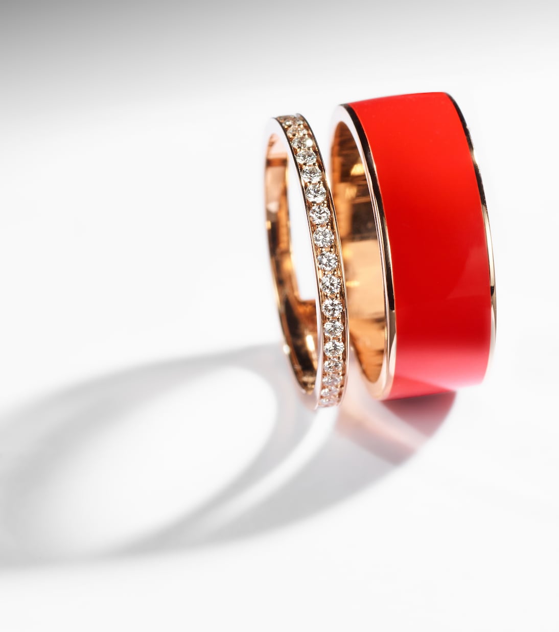 Anillo Berbere Chromatic de oro rosa con diamantes | Repossi