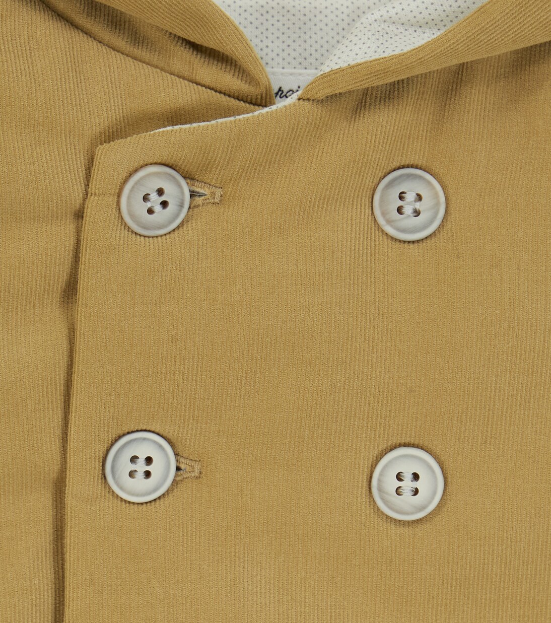 Baby hooded cotton corduroy jacket | Bonpoint