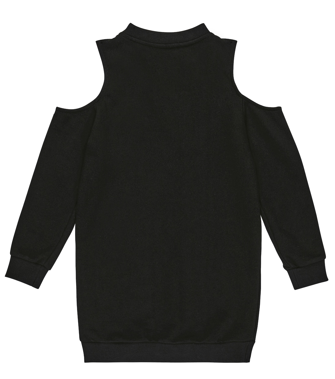 Robe sweat-shirt en coton à logo | Balmain Kids