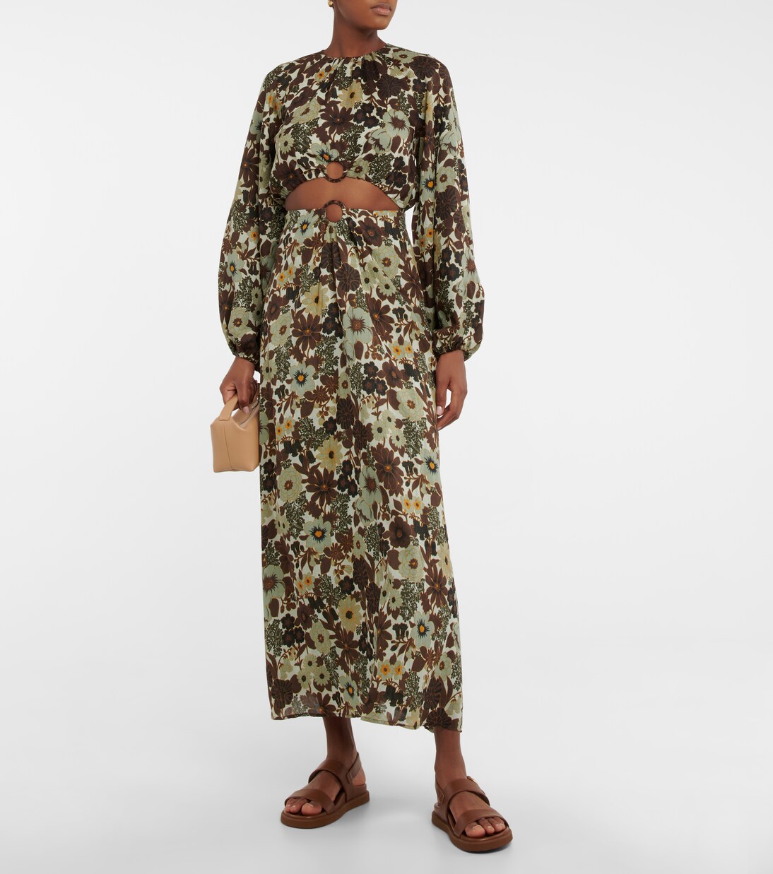 Constantine floral ramie crop top | SIR