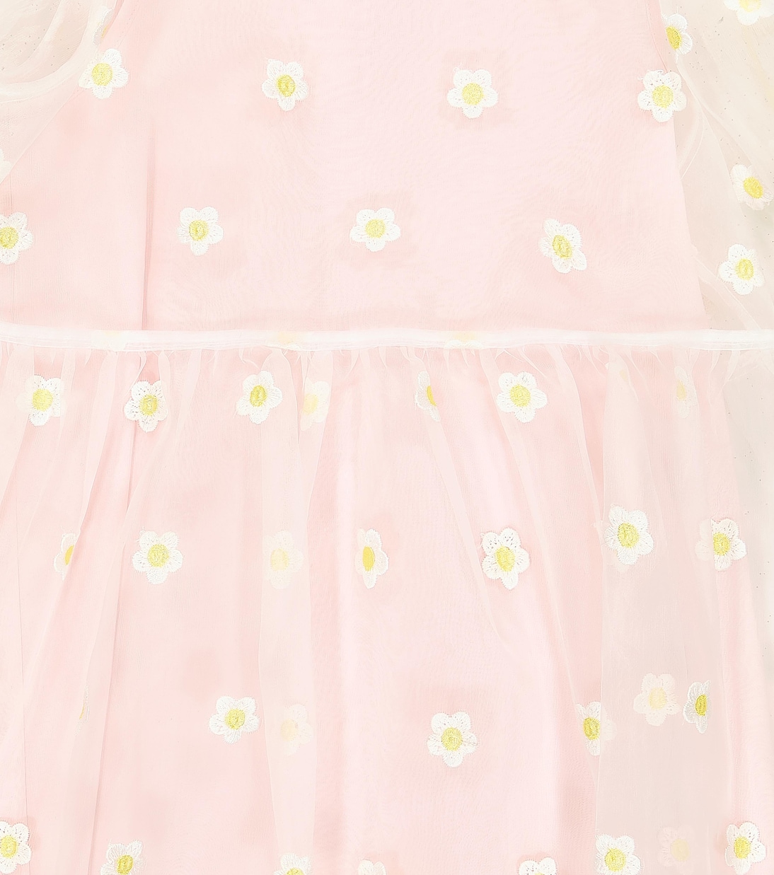 Ruffle-trimmed embroidered dress | Stella McCartney Kids
