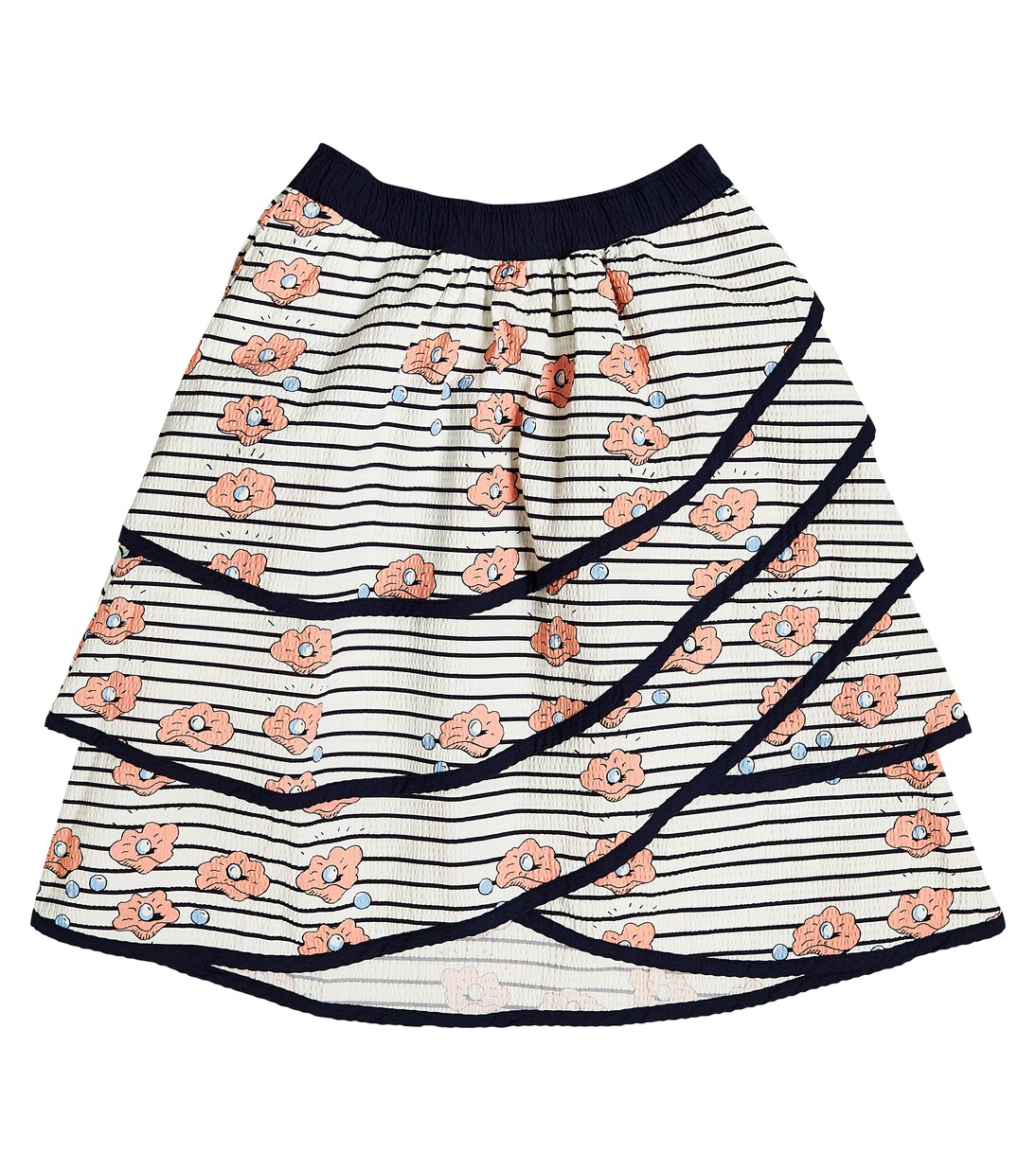 Striped cotton skirt | Mini Rodini