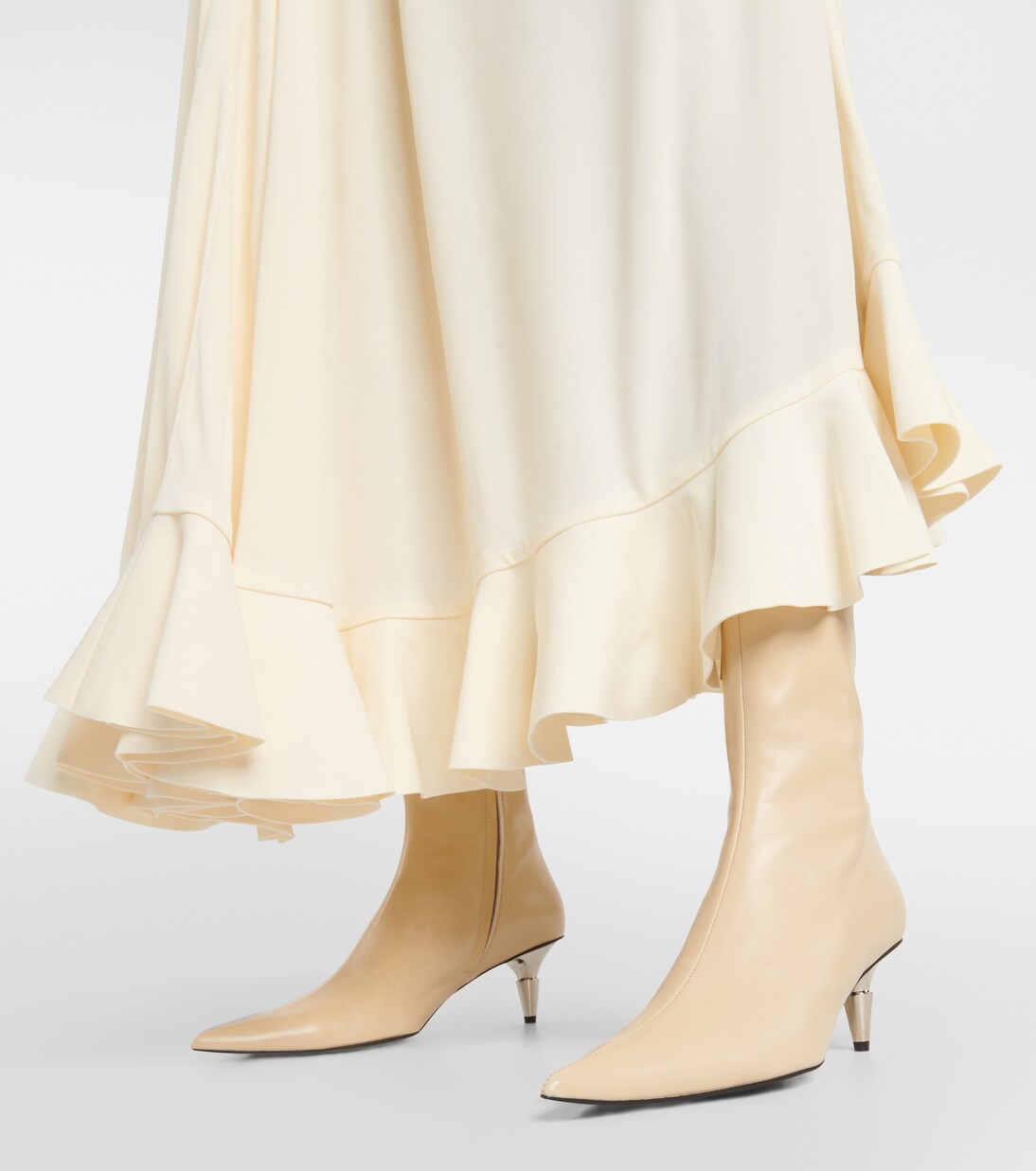 Ankle Boots Spike aus Leder | Proenza Schouler