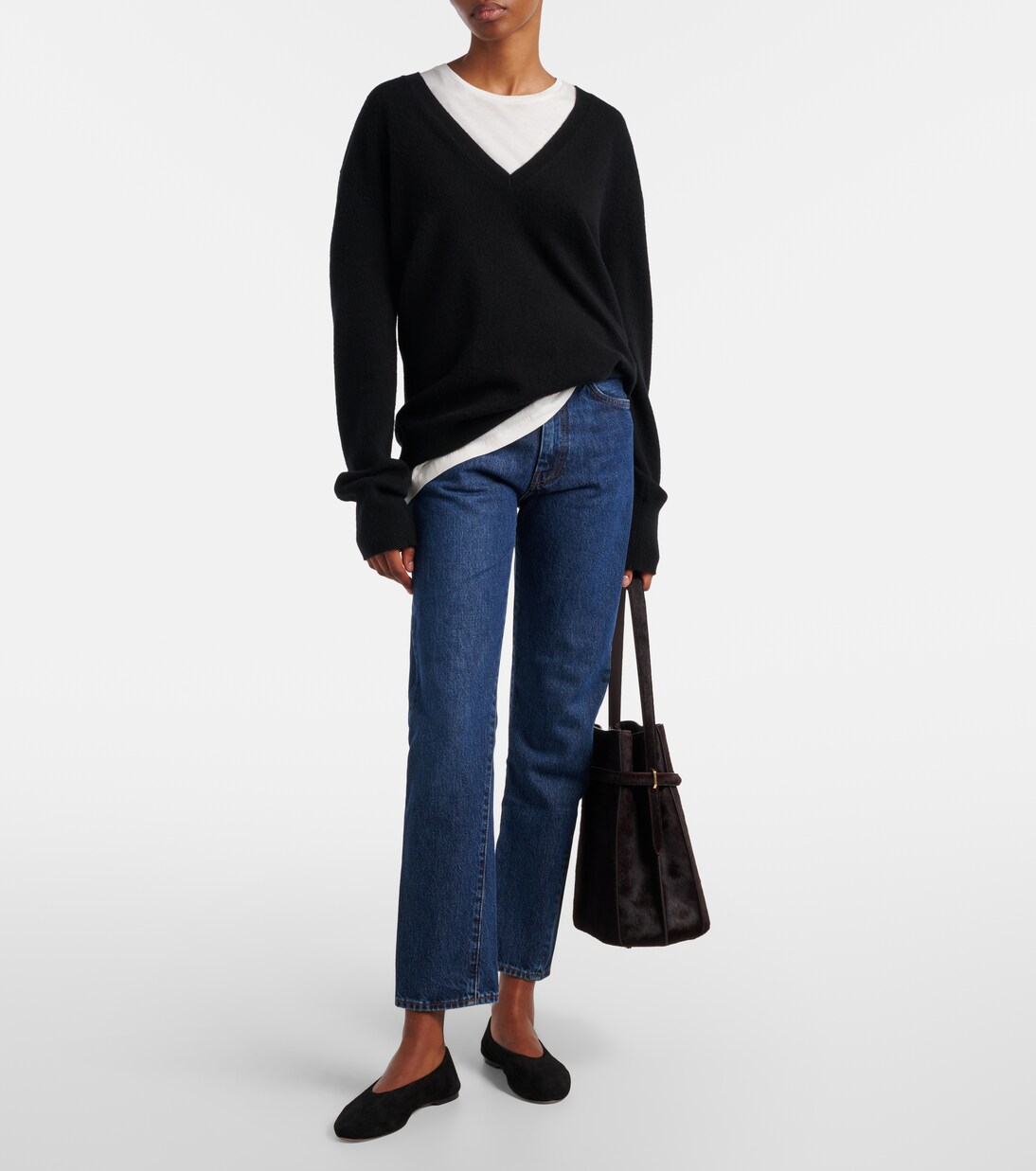 Twisted Seam mid-rise straight jeans | Toteme