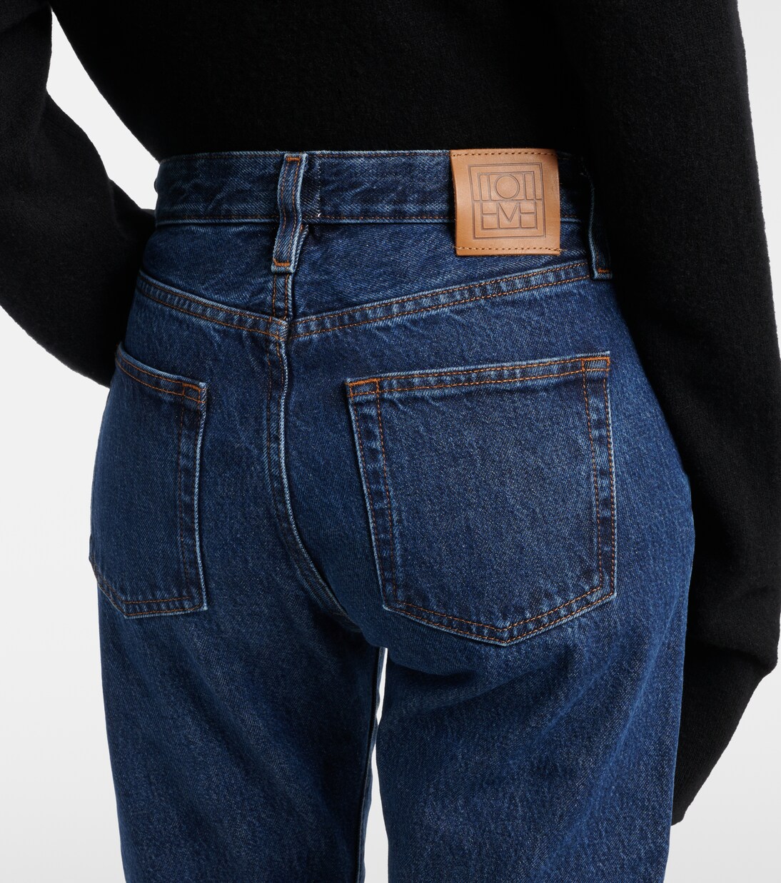 Twisted Seam mid-rise straight jeans | Toteme