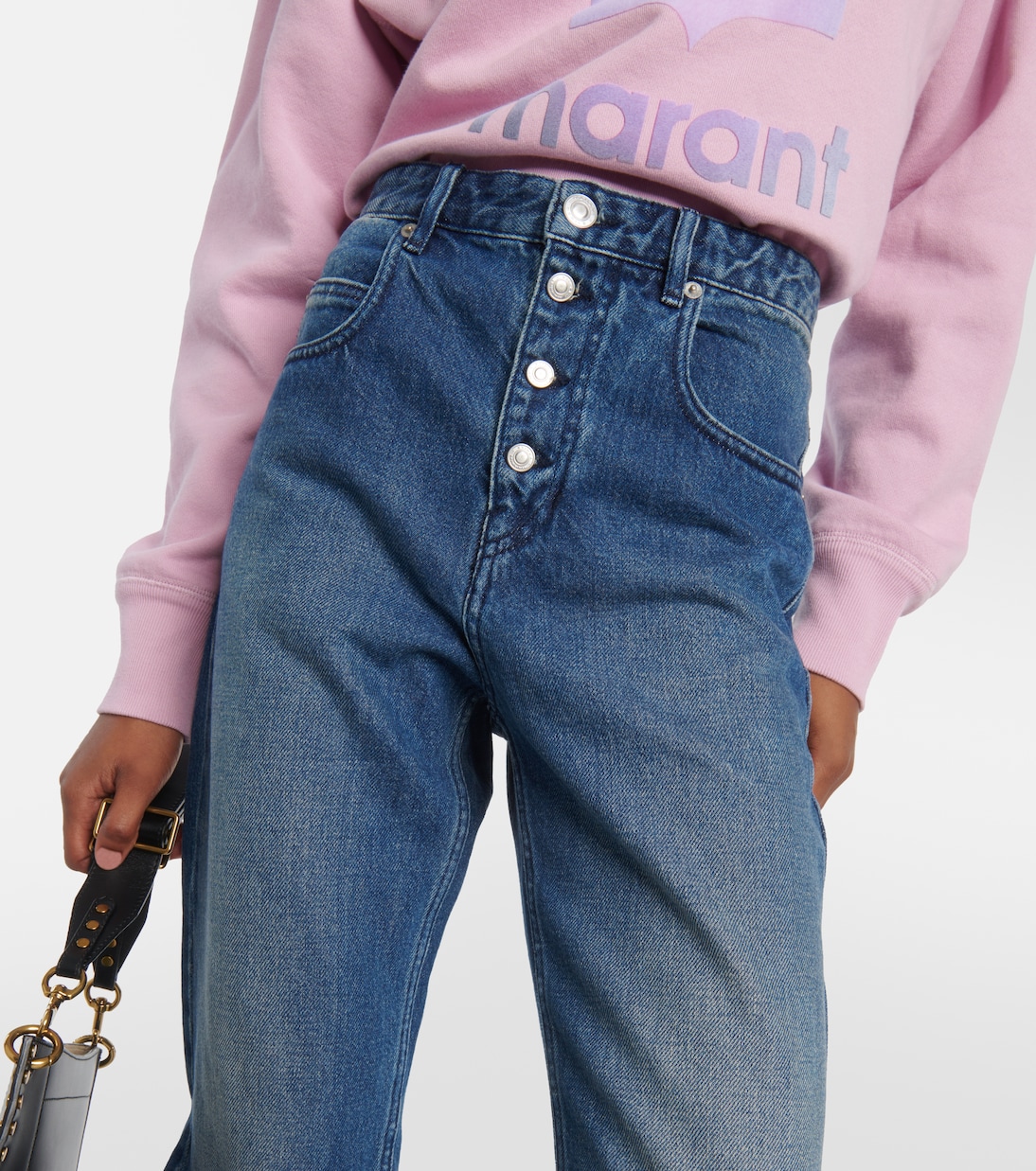 High-Rise Straight Jeans Belden | Marant Etoile