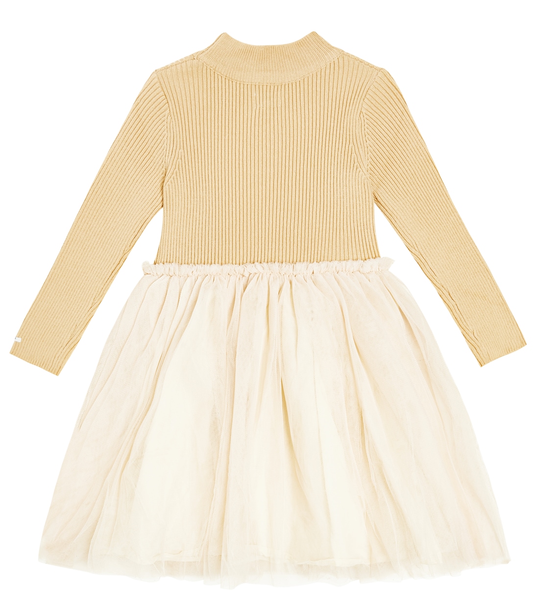 Lotus wool-blend and tulle dress | Donsje