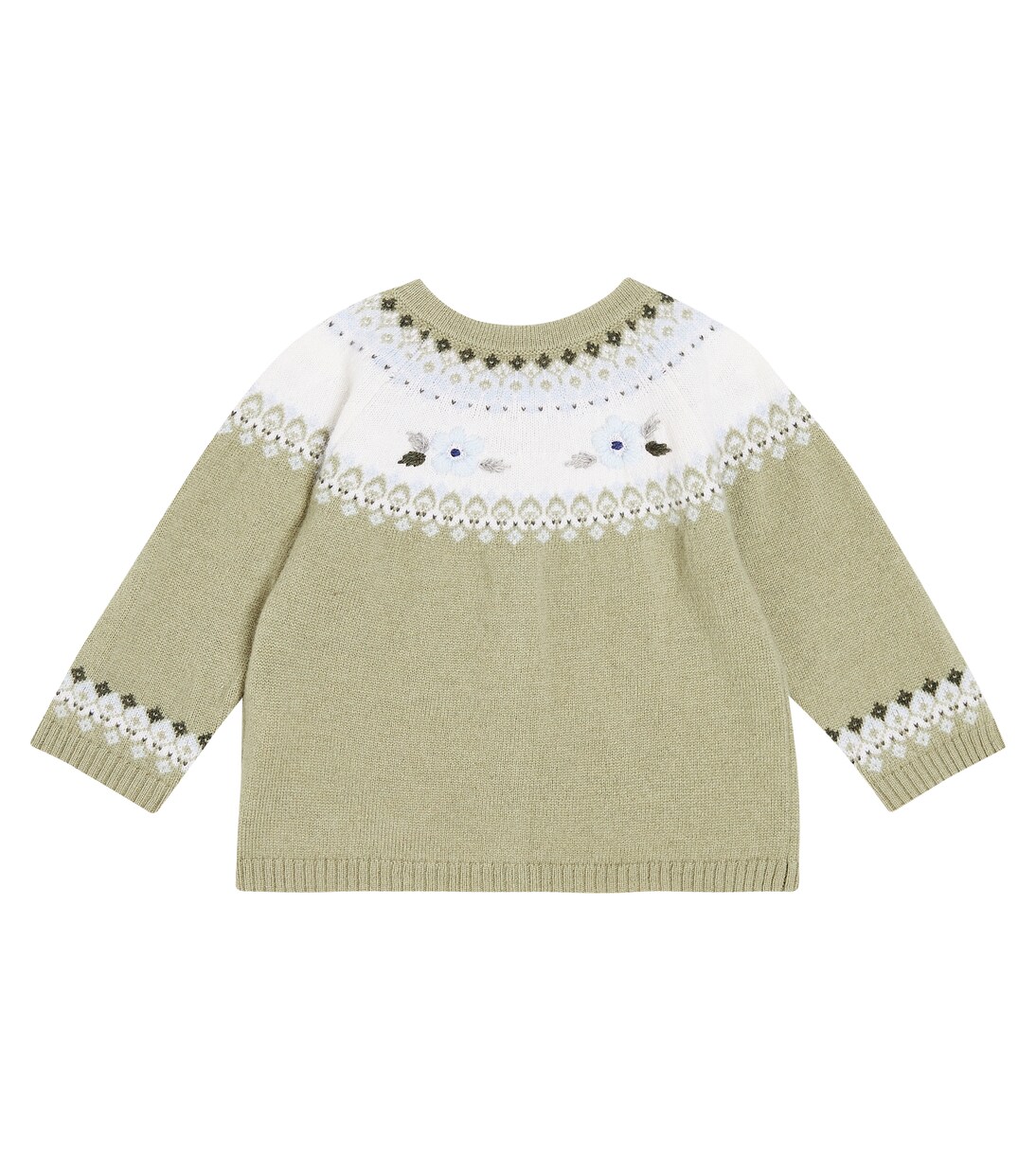 Bebé - cárdigan en lana de intarsia | Tartine et Chocolat