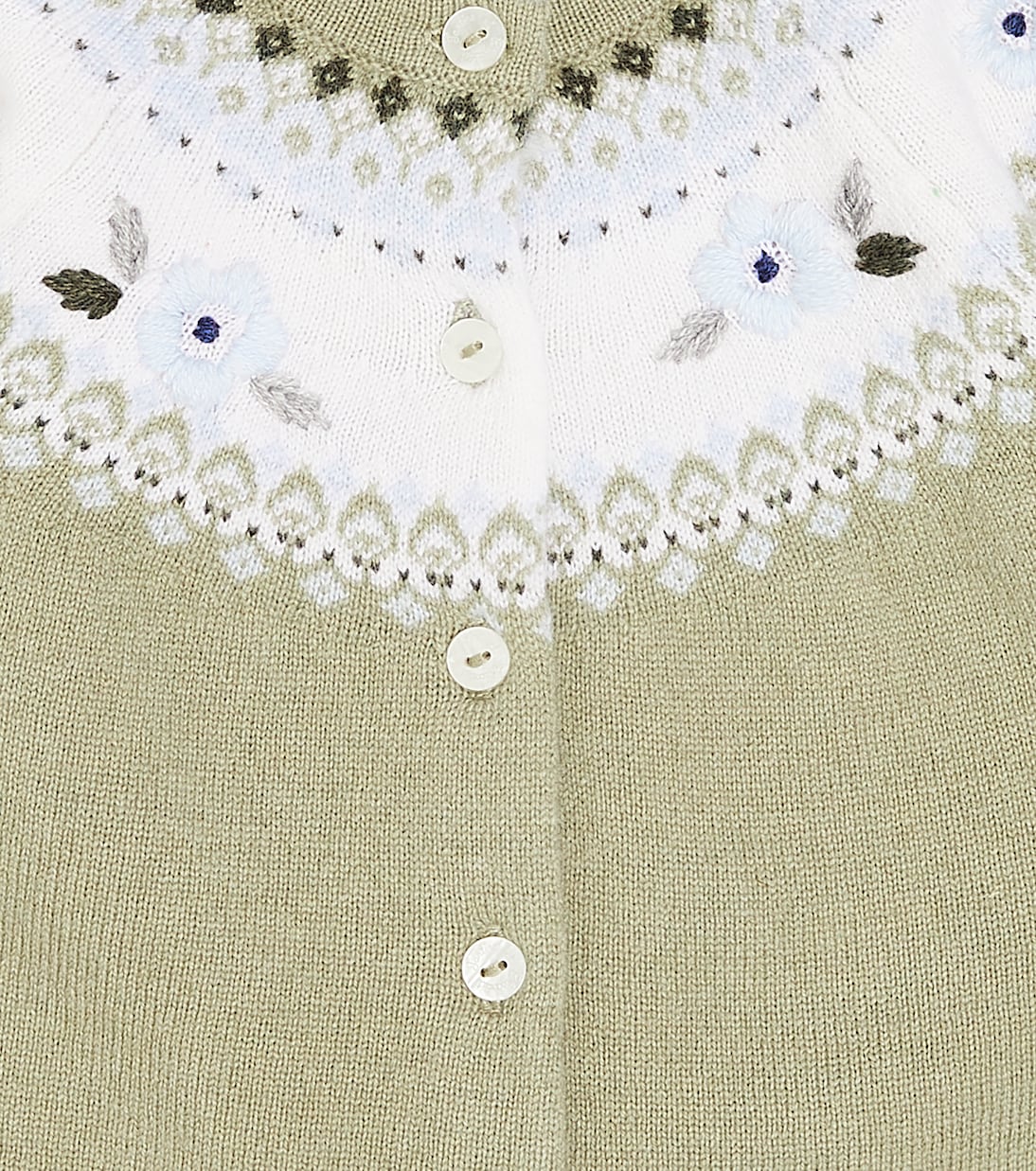 Bebé - cárdigan en lana de intarsia | Tartine et Chocolat