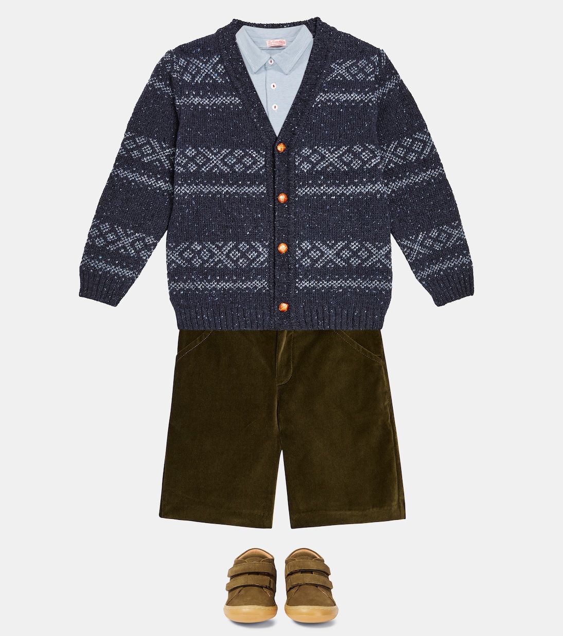 Shorts Lucas aus Baumwollsamt | La Coqueta