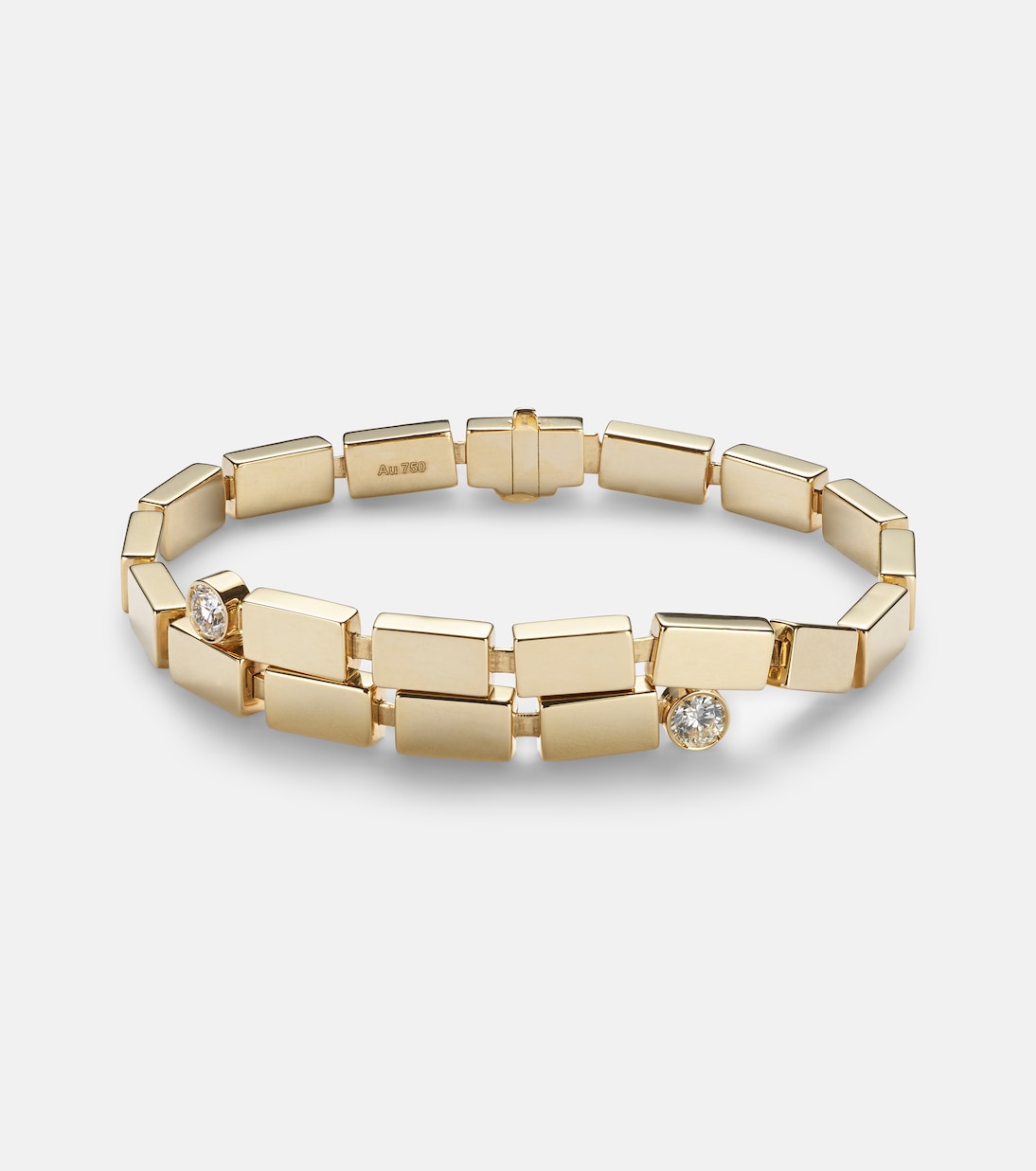 18kt gold bracelet with diamonds | Ileana Makri
