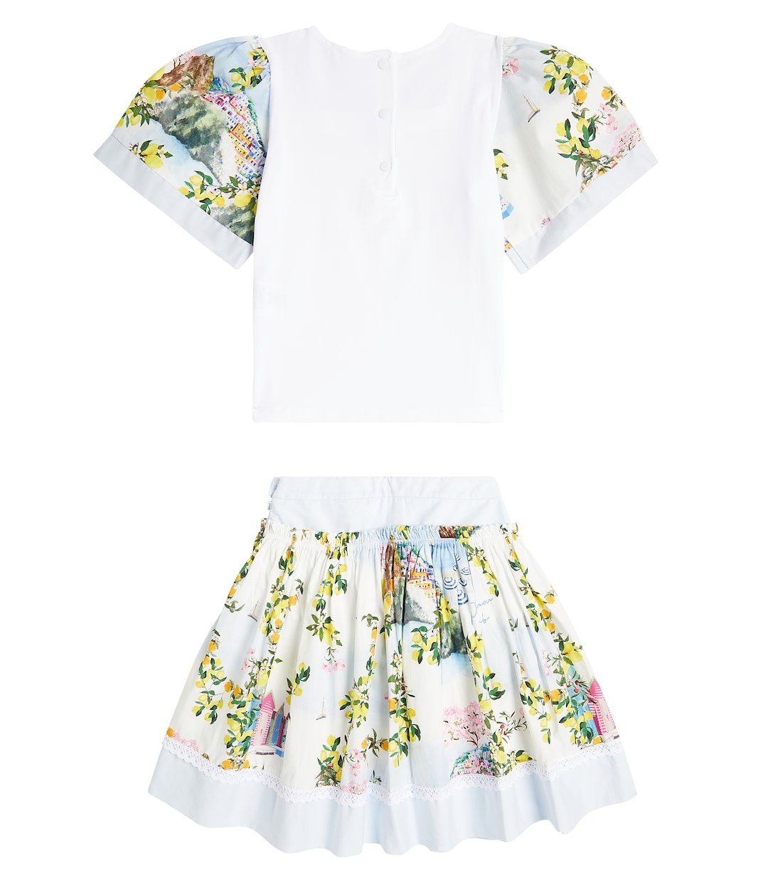 Set aus Top und Rock aus einem Baumwollgemisch | Patachou