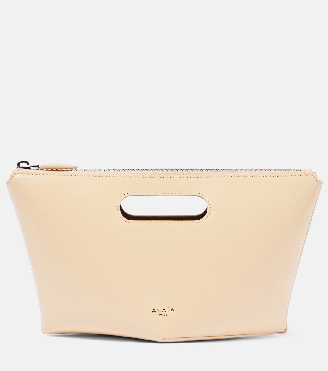 Folded Mini leather clutch | Alaïa