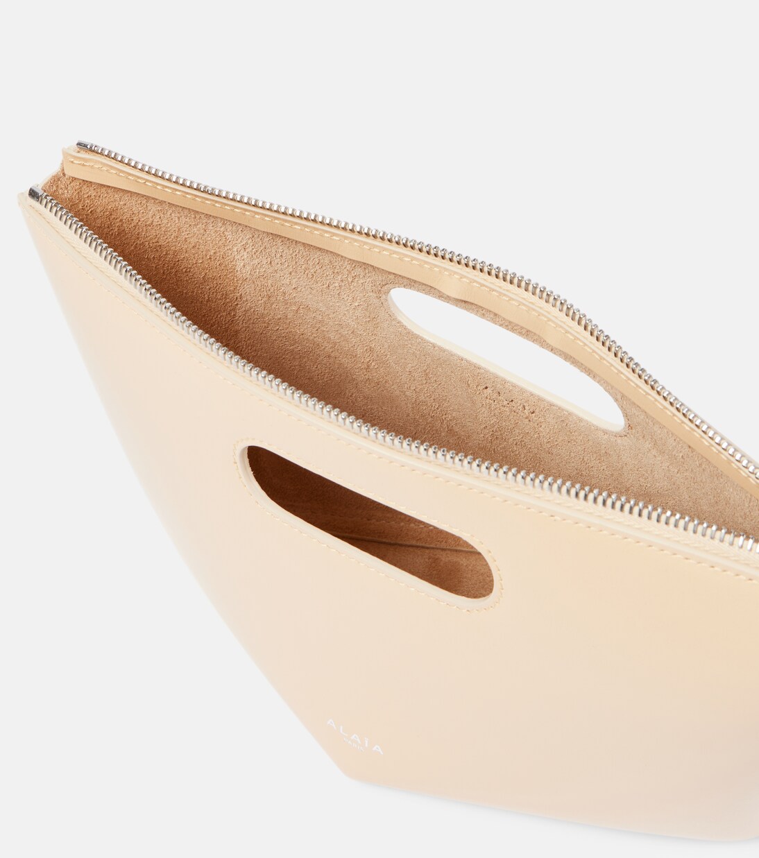 Folded Mini leather clutch | Alaïa