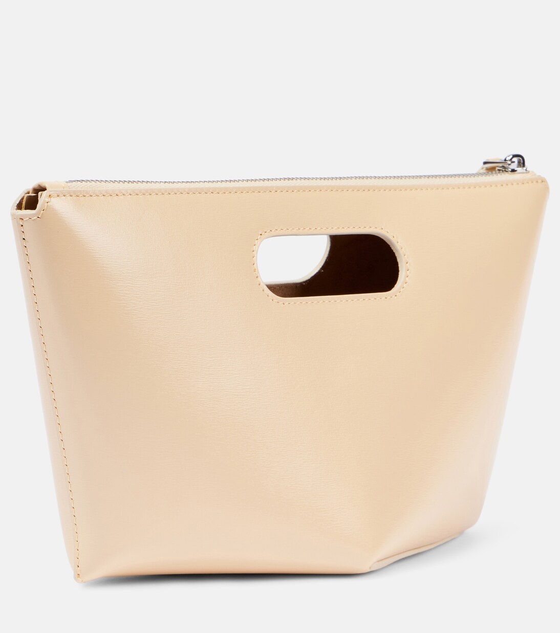 Folded Mini leather clutch | Alaïa