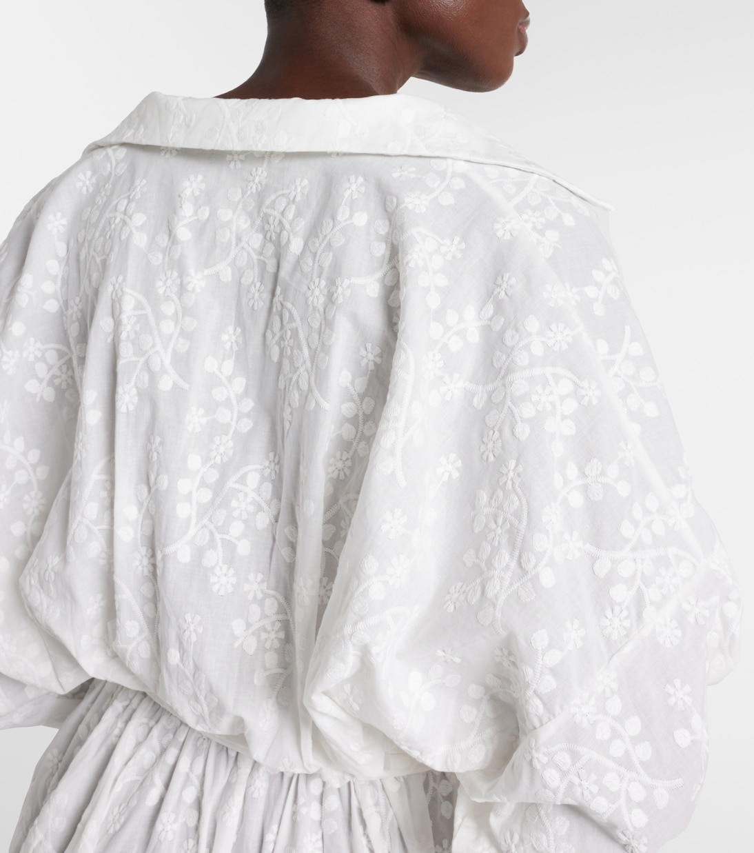 Bestickte Robe aus Baumwolle | Norma Kamali