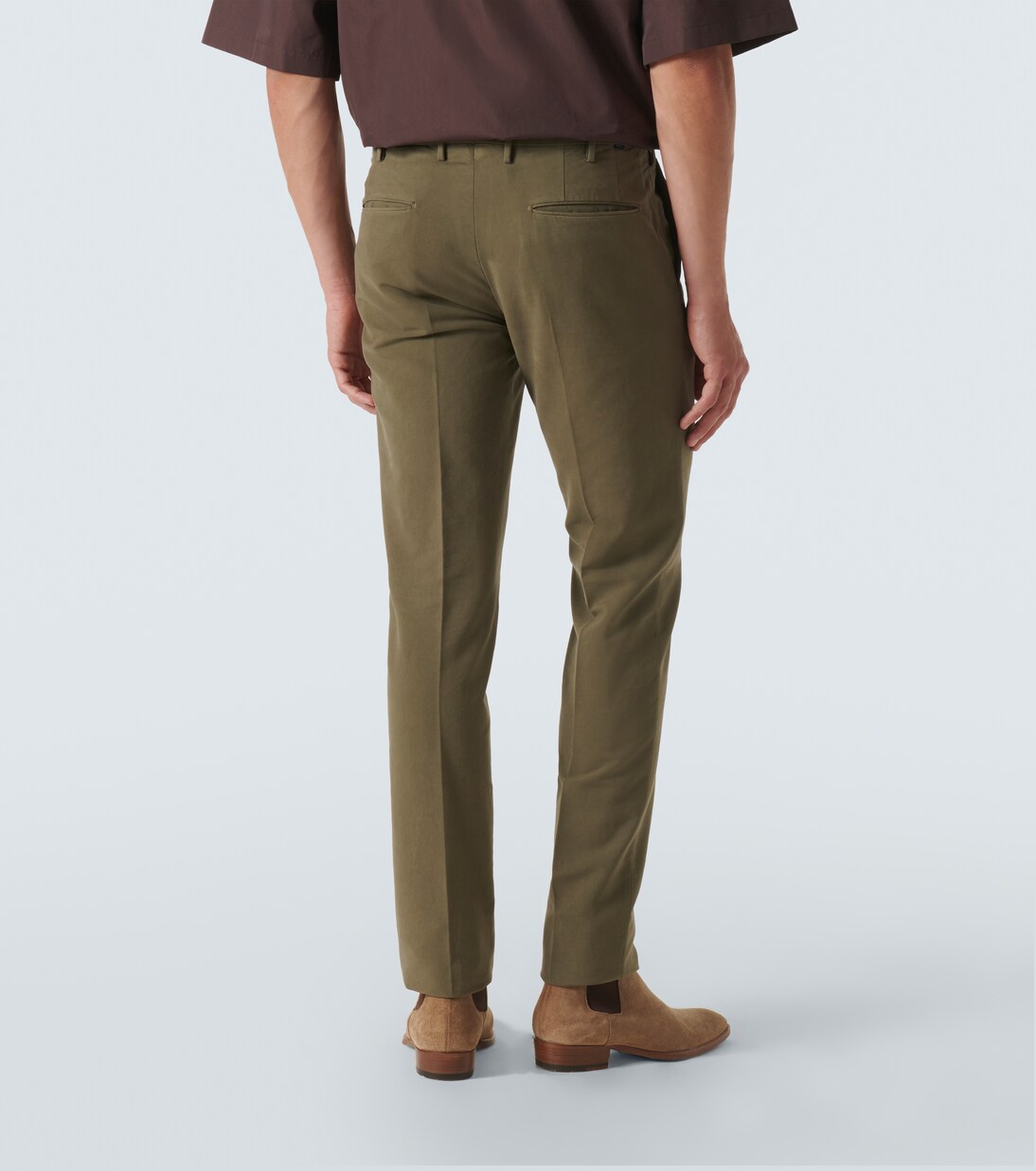 Cotton slim pants | Slowear