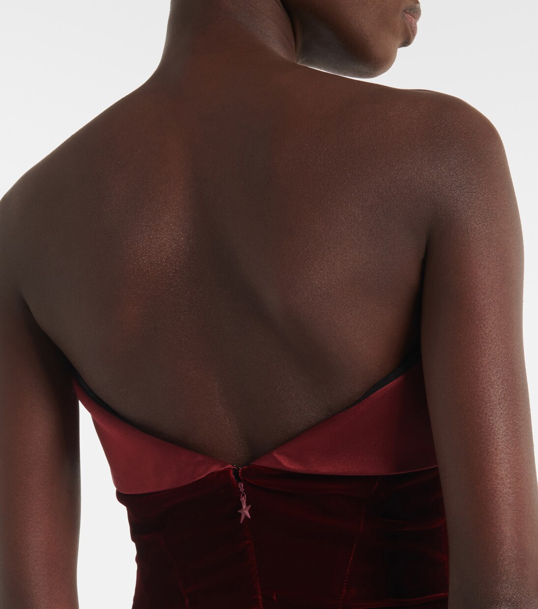 Robe en velours et satin | Mugler