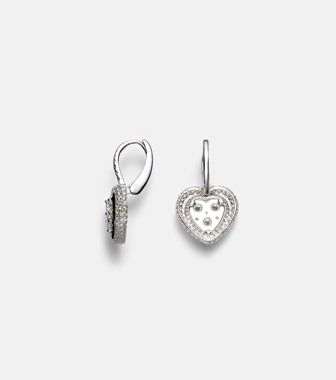 18kt white gold earrings with diamonds | Kamyen