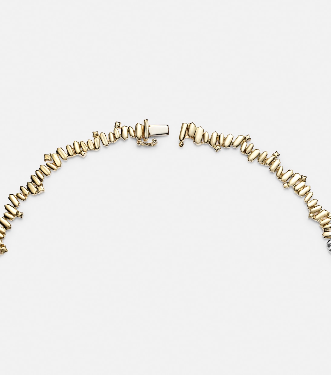 Bold Burst 18kt gold necklace with diamonds and emerald | Suzanne Kalan