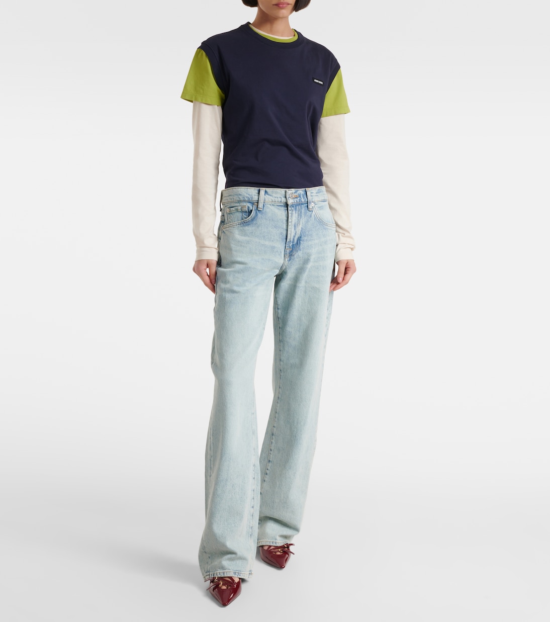 High-Rise Straight Jeans Tess Trouser | 7 For All Mankind