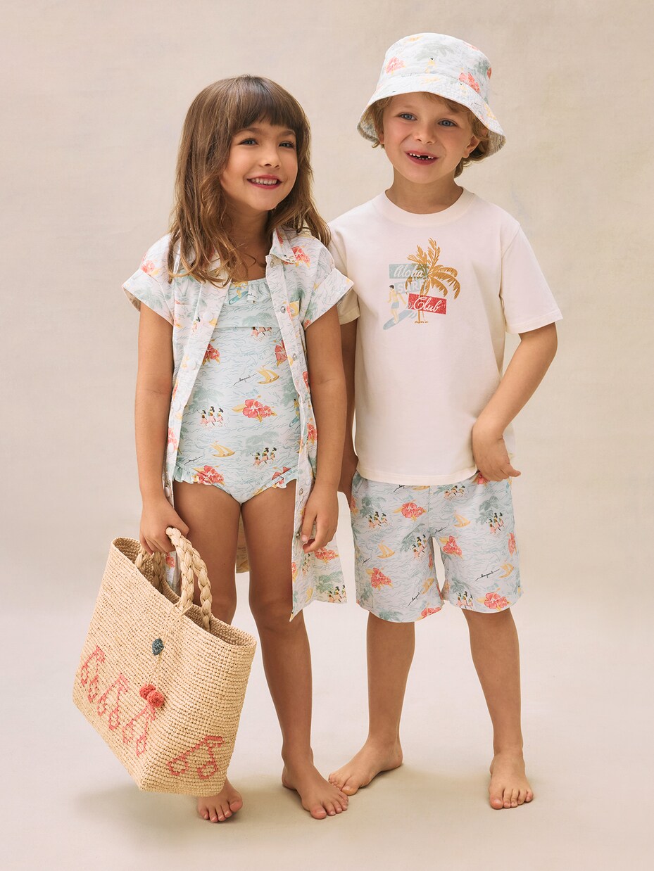 Ariel printed swim trunks | Bonpoint