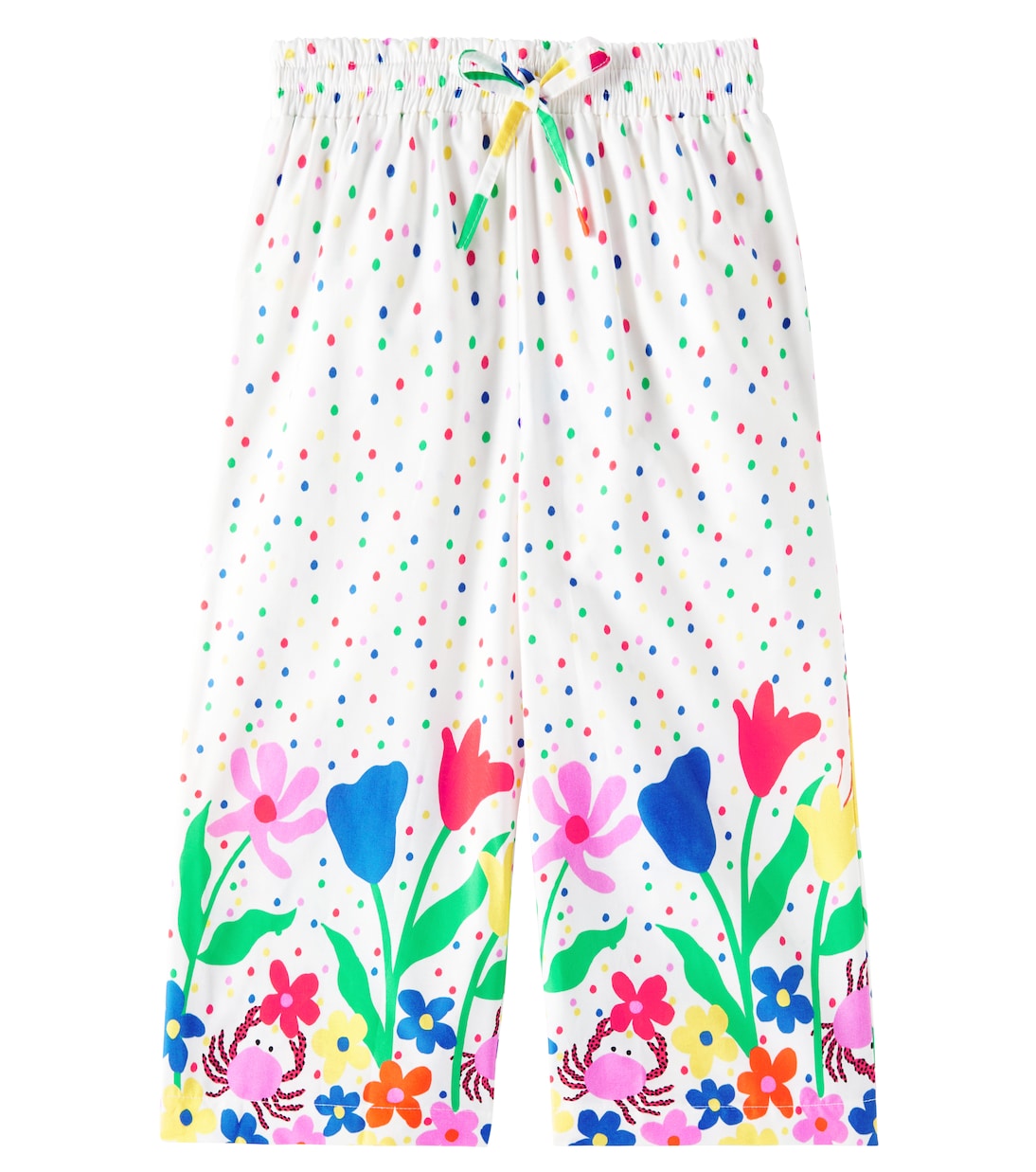 Pantalon ample en coton à fleurs | Fábula
