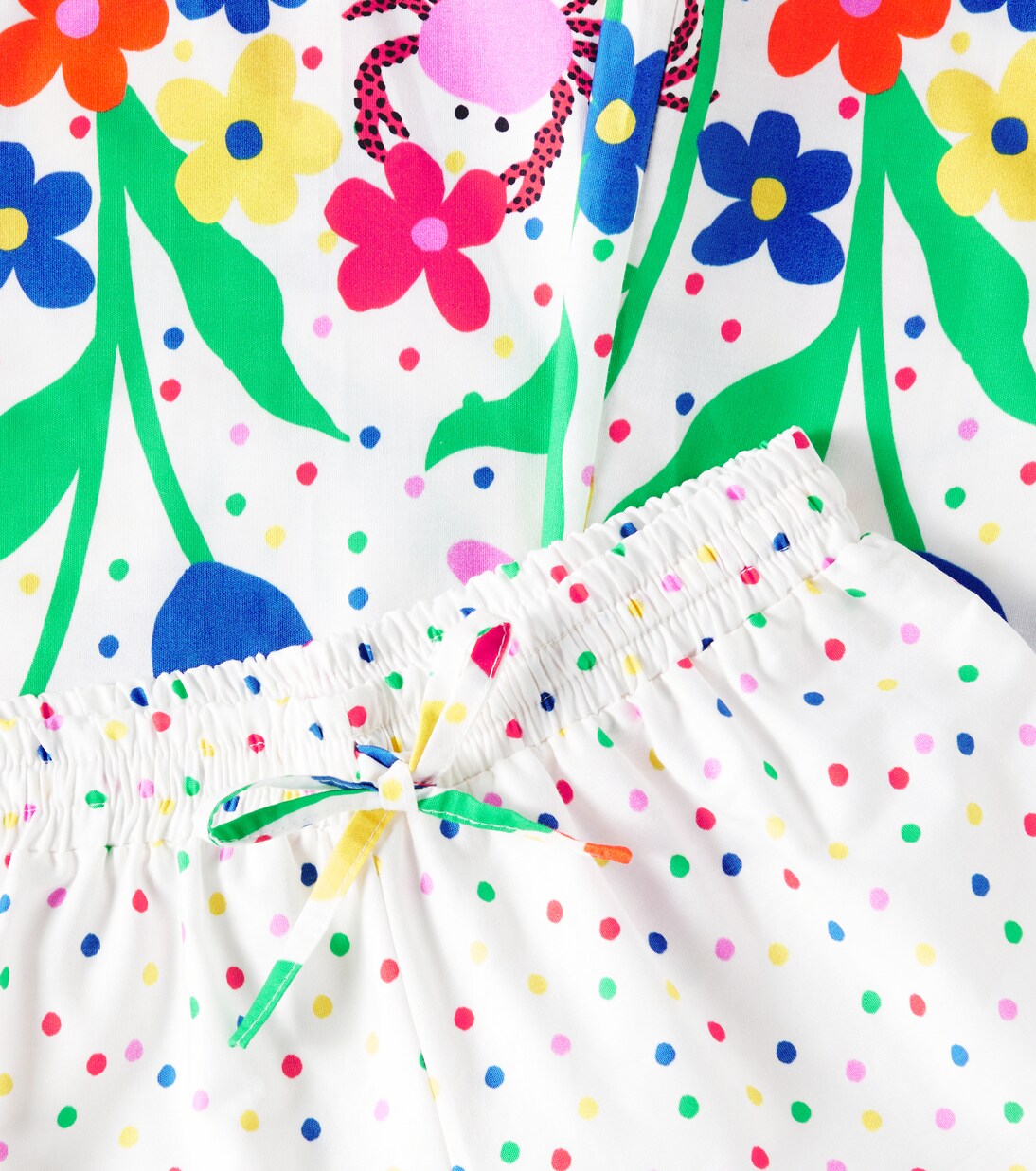 Pantalon ample en coton à fleurs | Fábula