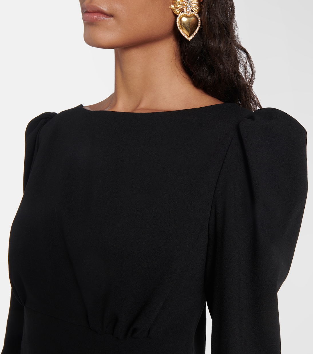 Wool-blend crêpe minidress | Alessandra Rich