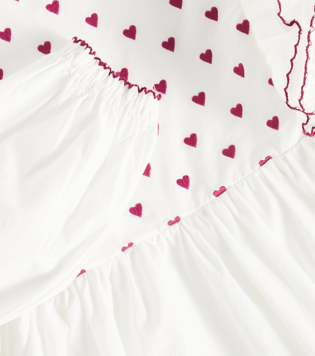 Robe Cœur brodée en coton | Konges Sløjd