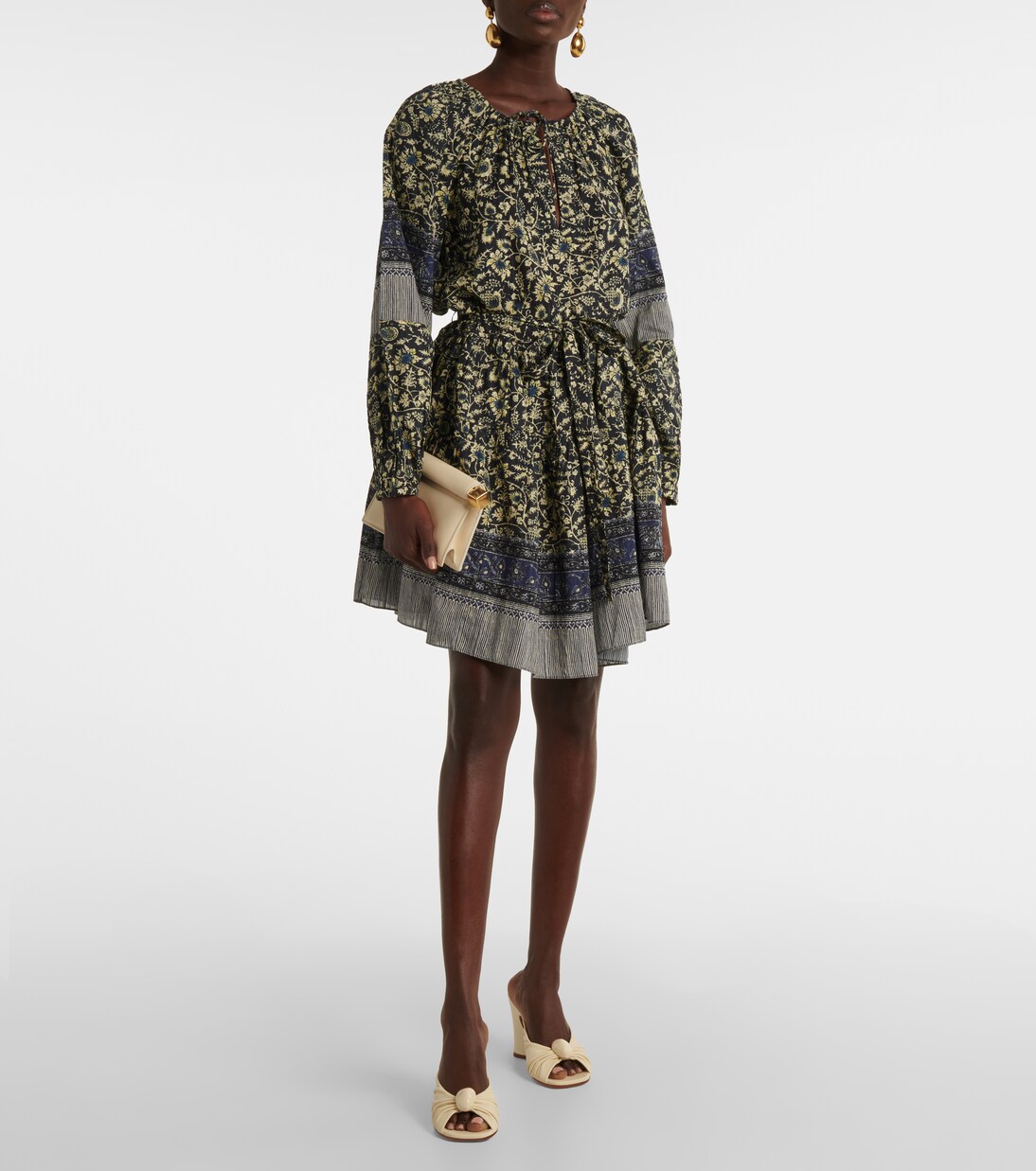 Robe Abri en coton à fleurs | Ulla Johnson