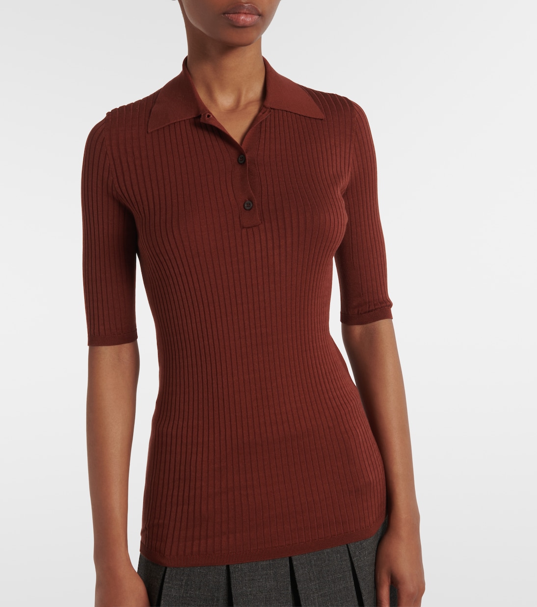 Polo en mezcla de algodón | Prada