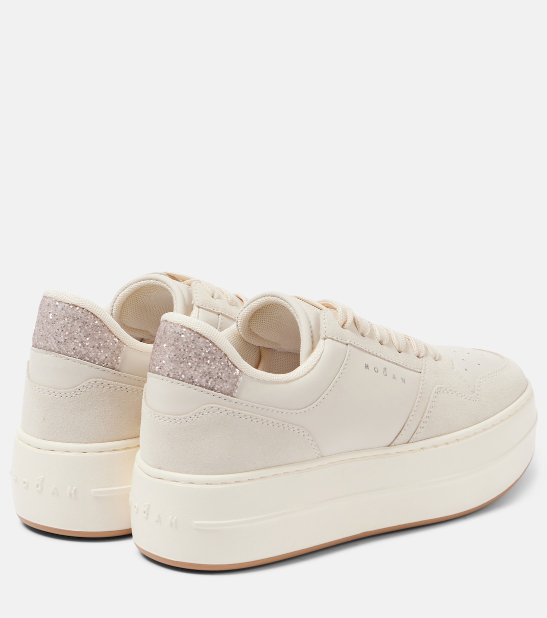Plateau-Sneakers H670 aus Veloursleder | Hogan