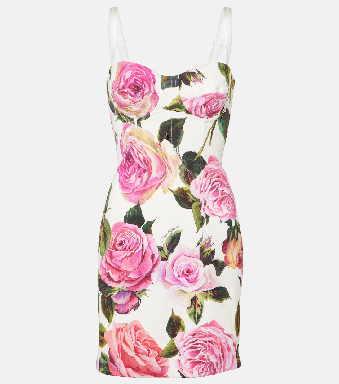 Floral cotton-blend minidress | Dolce&Gabbana